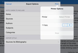 AirPrint enabled note cards AirPrint enabled note cards